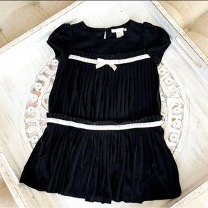 JANIE AND JACK Black Pleated Dress